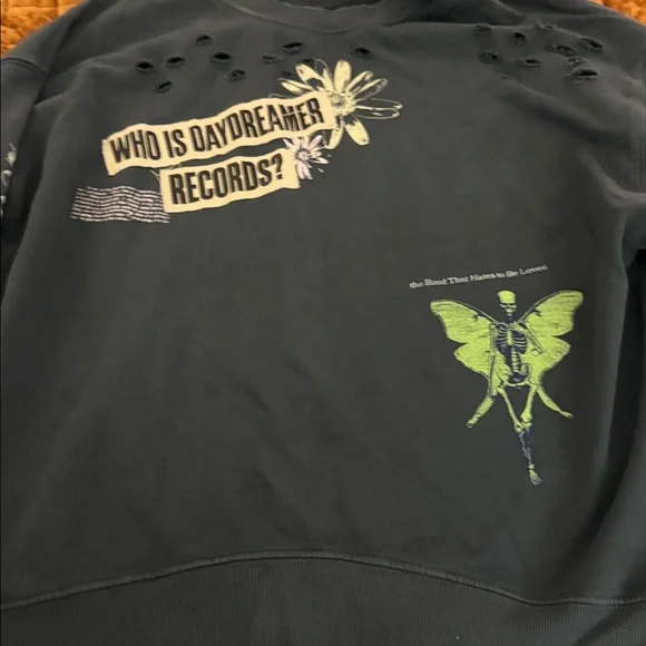 Daydreamer Distressed Crewneck Sweatshirt - Picture 3 of 7